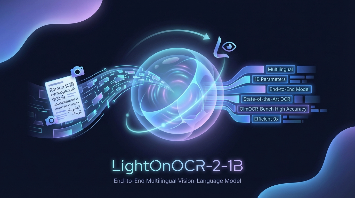 LightOnOCR: A 1B End-to-End Multilingual Vision-Language Model for State-of-the-Art OCR