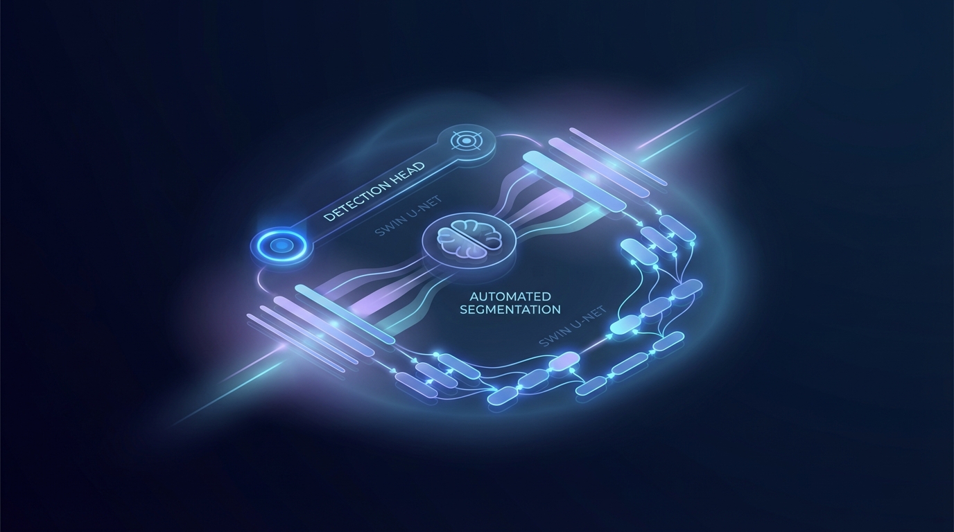 Multi-head automated segmentation by incorporating detection head into the contextual layer neural network