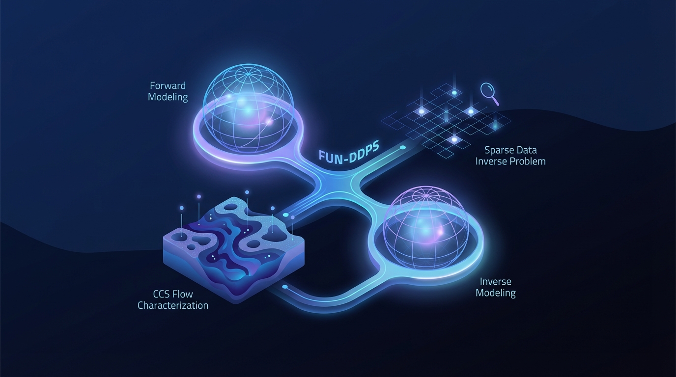 Function-Space Decoupled Diffusion for Forward and Inverse Modeling in Carbon Capture and Storage