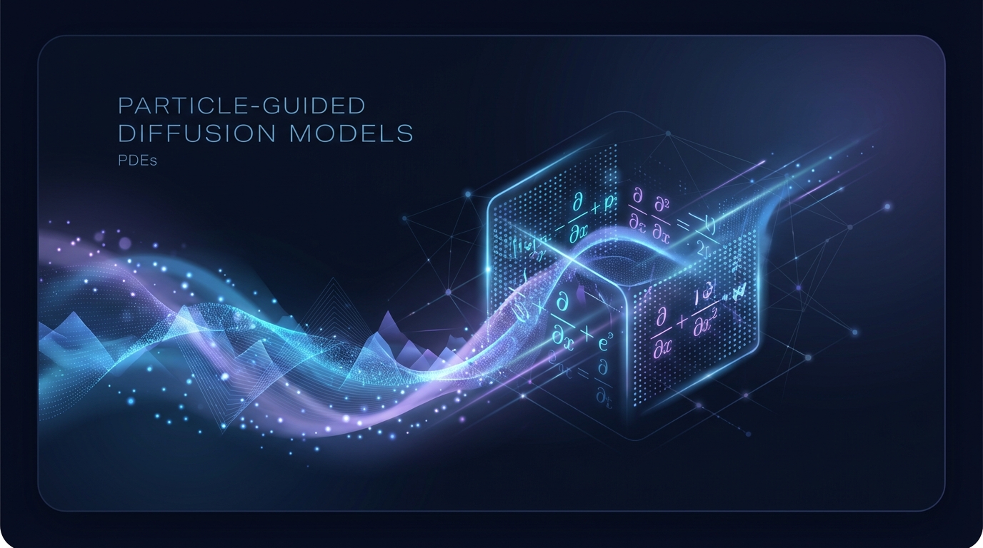 Particle-Guided Diffusion Models for Partial Differential Equations