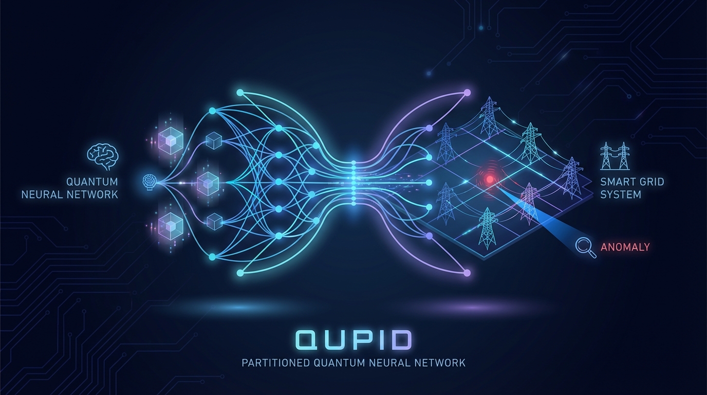 QUPID: A Partitioned Quantum Neural Network for Anomaly Detection in Smart Grid