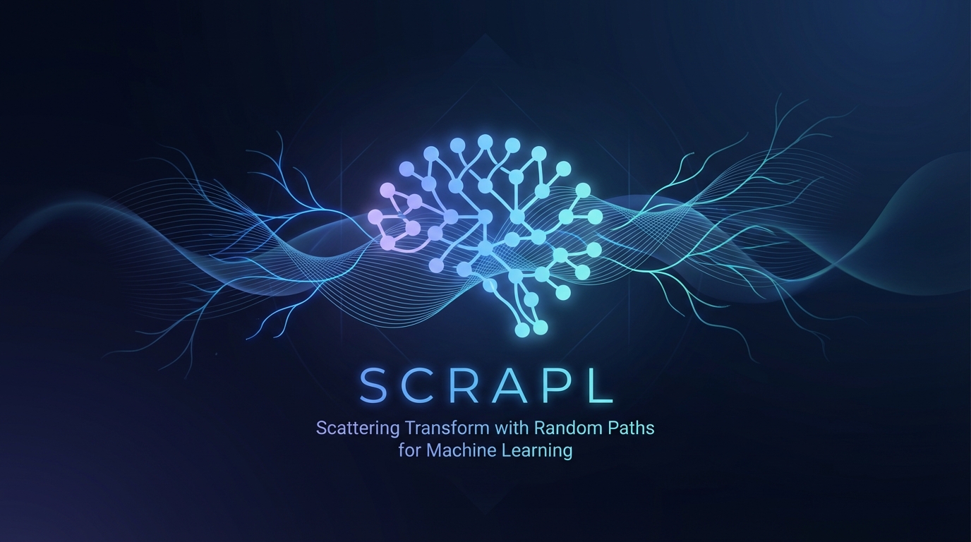 SCRAPL: Scattering Transform with Random Paths for Machine Learning