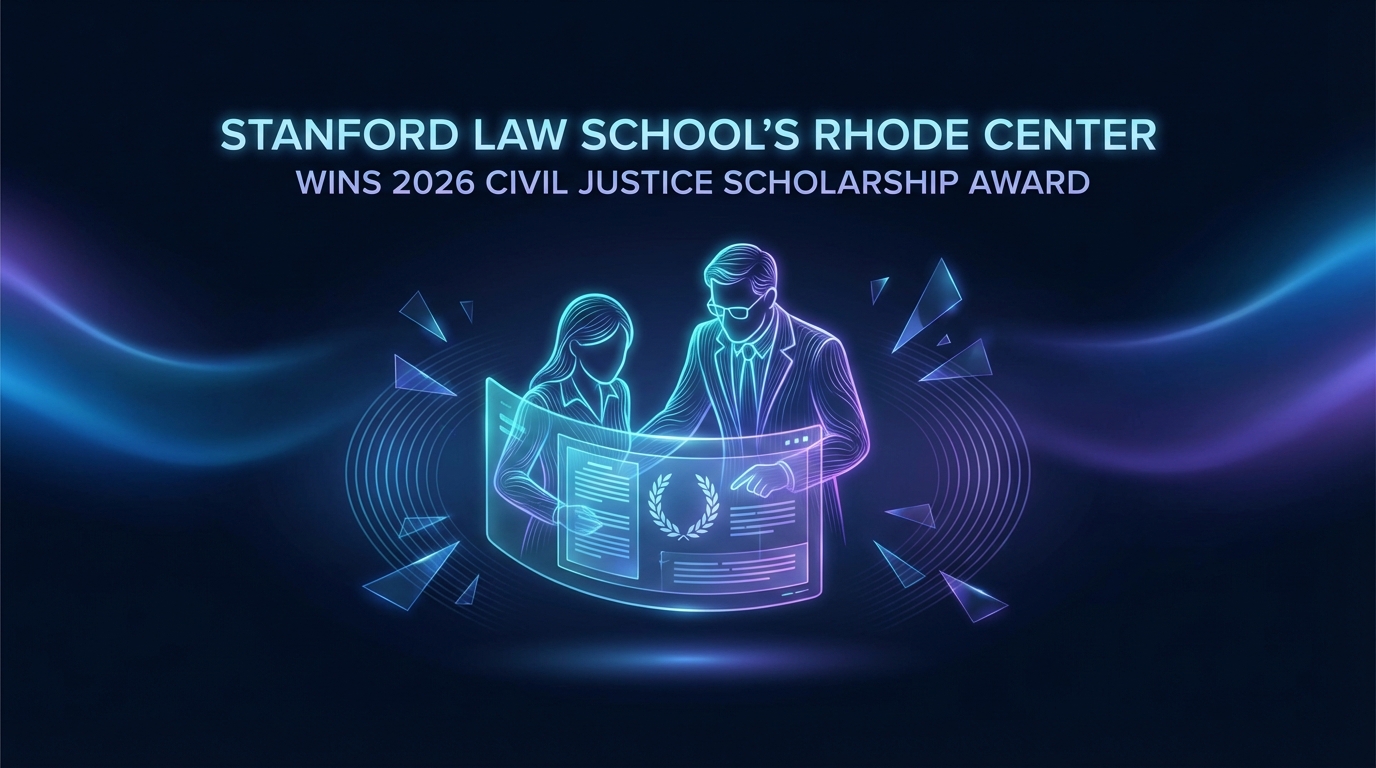 Professor-Student Team from Stanford Law School’s Rhode Center Wins 2026 Civil Justice Scholarship Award