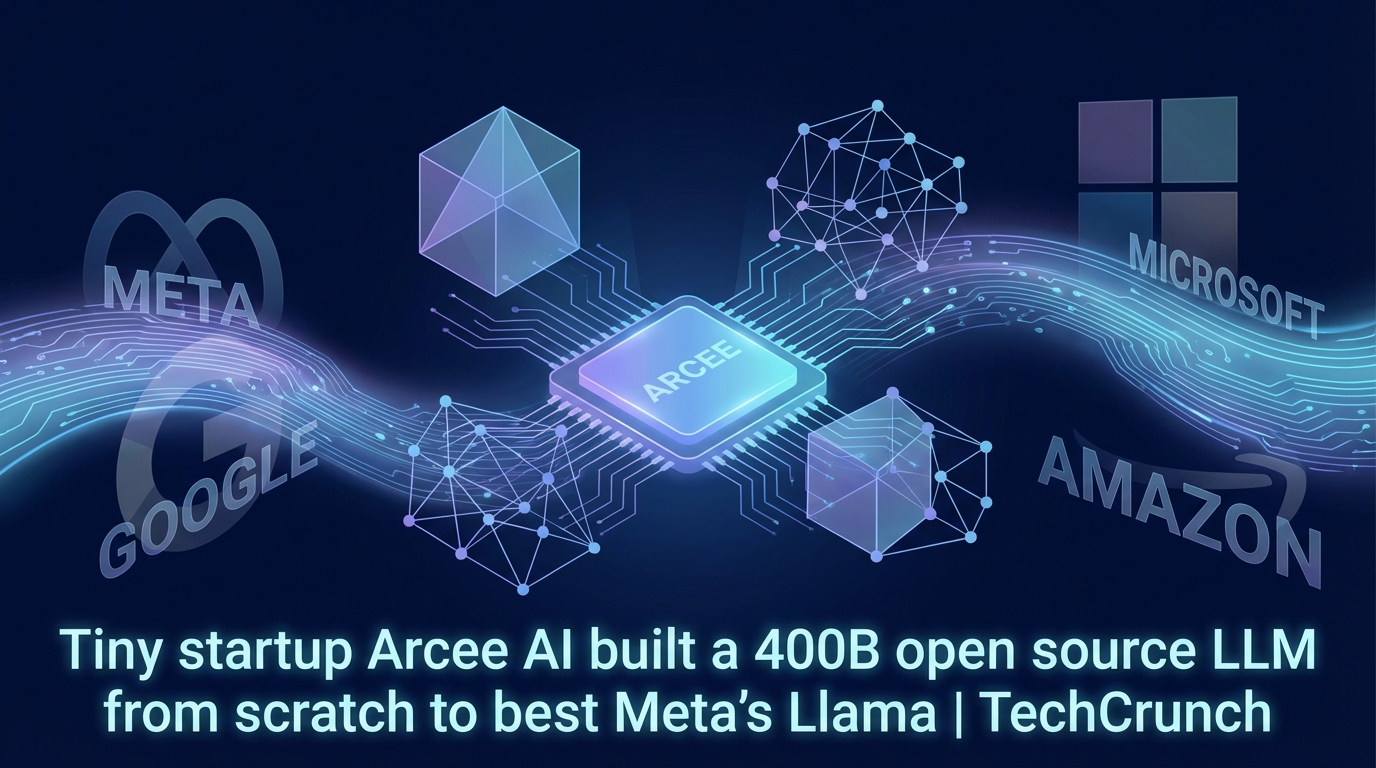 Tiny startup Arcee AI built a 400B open source LLM from scratch to best Meta's Llama | TechCrunch