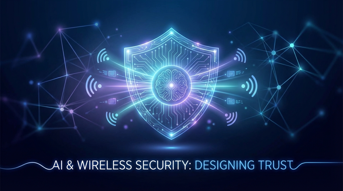 Ensuring security of data processing and transmission in promising wireless communication systems at the design stage using deep machine learning based on artificial intelligence