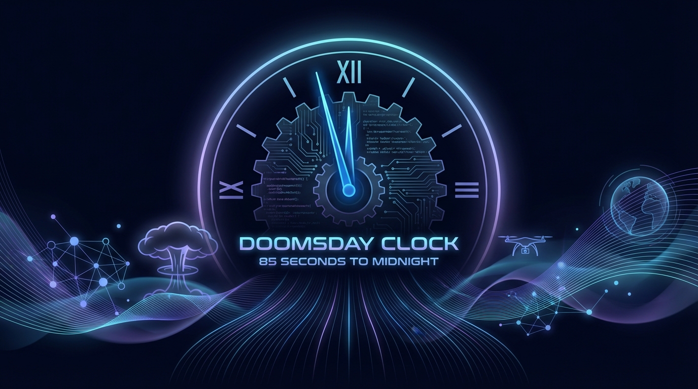 The Doomsday Clock Jumps Closer to Midnight. AI Is a Big Reason Why