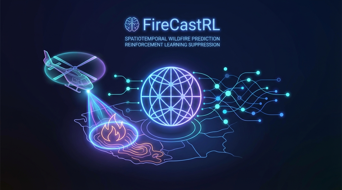 Spatiotemporal Wildfire Prediction and Reinforcement Learning for Helitack Suppression