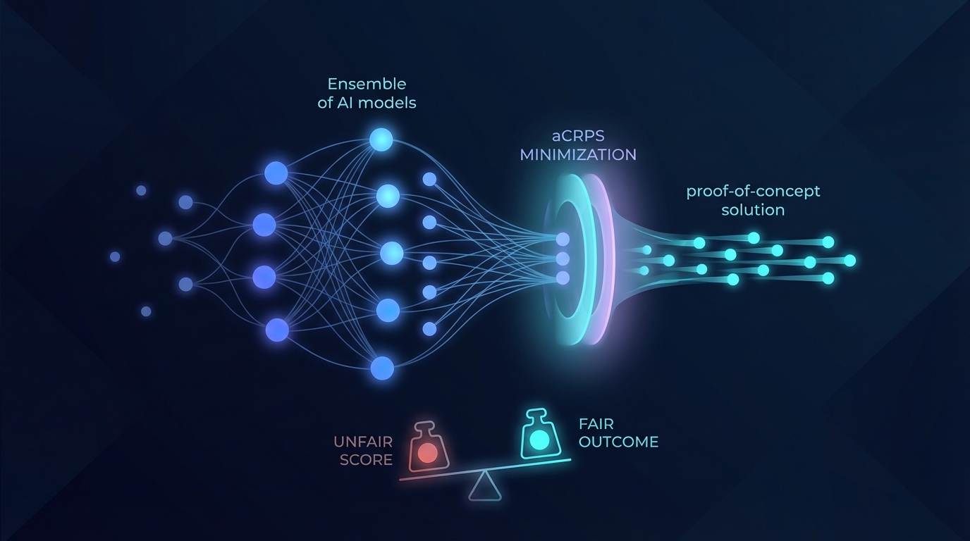 Ensemble-size-dependence of deep-learning post-processing methods that minimize an (un)fair score: motivating examples and a proof-of-concept solution